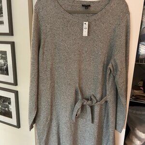 Talbots Tweed Side Tie Sweater Dress - Plus Size, New with Tags
